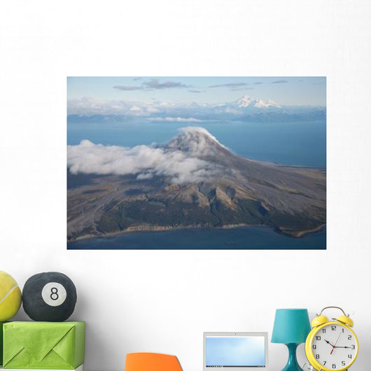 Aerial Image Mount St Wall Decal Design 2