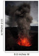 Strombolian Eruption Mount Bromo Wall Decal Design 2