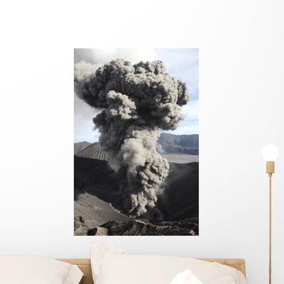 Eruption Ash Cloud from Wall Decal Design 7 shown on a wall