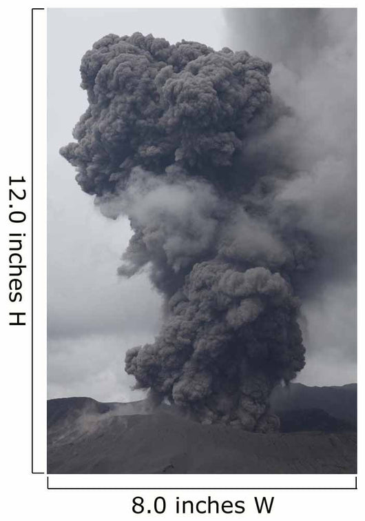 Explosive Eruption Forming Ash Wall Decal