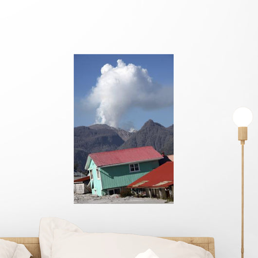 Houses Buried Lahar Deposits Wall Decal Design 2