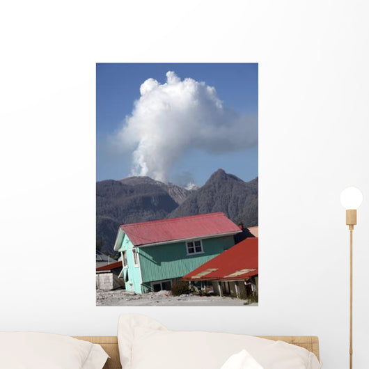Houses Buried Lahar Deposits Wall Decal Design 2