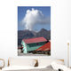 Houses Buried Lahar Deposits Wall Decal Design 2
