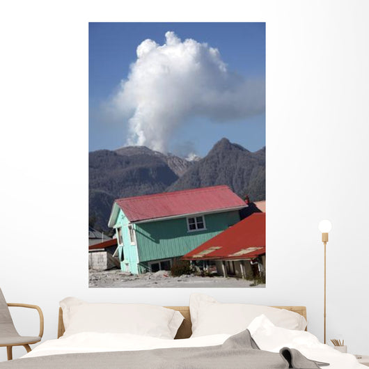 Houses Buried Lahar Deposits Wall Decal Design 2