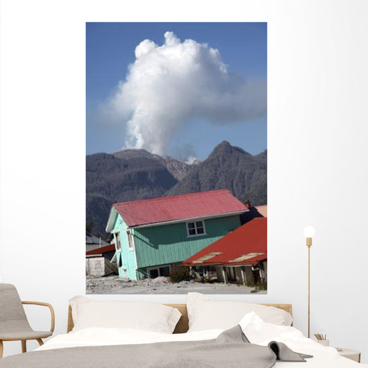 Houses Buried Lahar Deposits Wall Decal Design 2