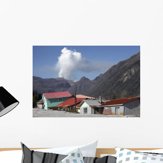 Houses Buried Lahar Deposits Wall Decal Design 1