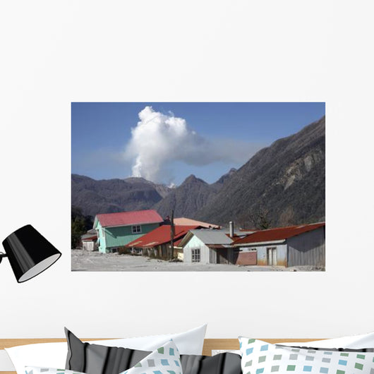 Houses Buried Lahar Deposits Wall Decal Design 1