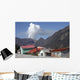 Houses Buried Lahar Deposits Wall Decal Design 1