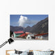 Houses Buried Lahar Deposits Wall Decal Design 1