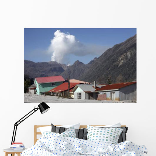 Houses Buried Lahar Deposits Wall Decal Design 1