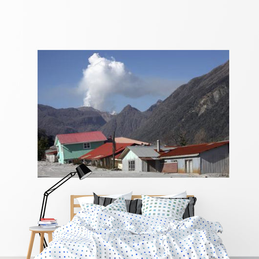 Houses Buried Lahar Deposits Wall Decal Design 1