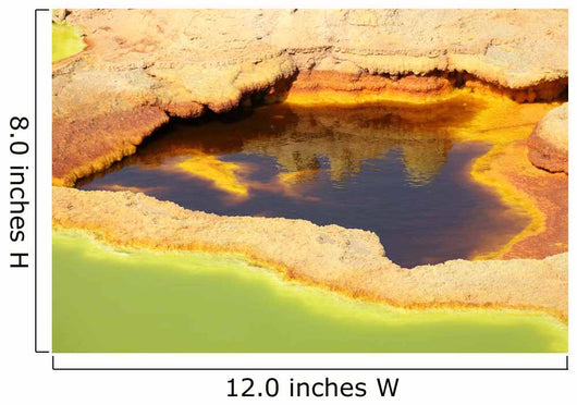 Potassium Salt Deposits Dallol Wall Decal Design 26