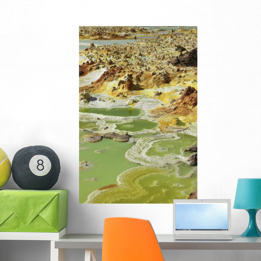 Potassium Salt Deposits Dallol Wall Decal Design 19