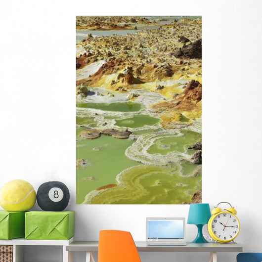 Potassium Salt Deposits Dallol Wall Decal Design 19