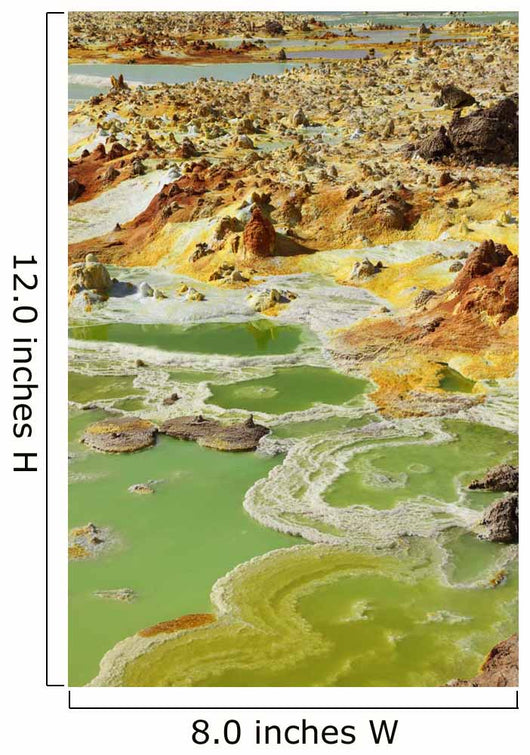 Potassium Salt Deposits Dallol Wall Decal Design 19
