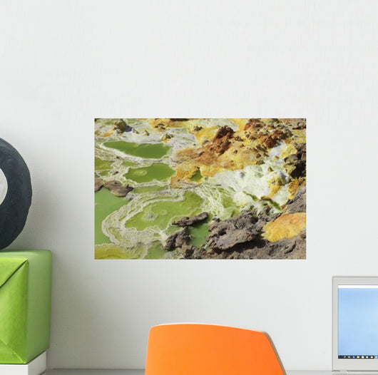 Potassium Salt Deposits Dallol Wall Decal Design 18