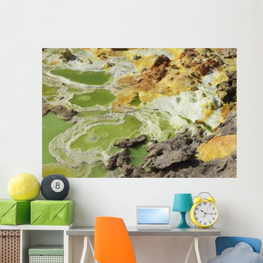 Potassium Salt Deposits Dallol Wall Decal Design 18