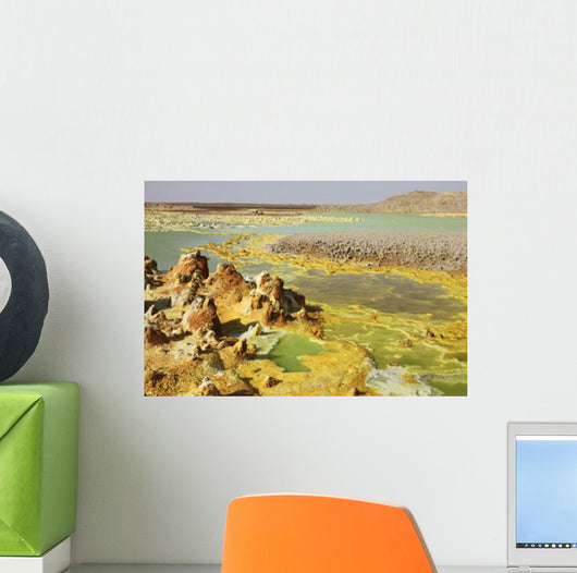 Potassium Salt Deposits Dallol Wall Decal Design 16