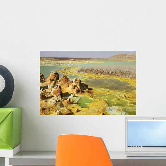 Potassium Salt Deposits Dallol Wall Decal Design 16