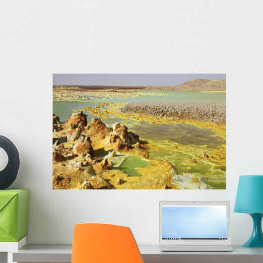Potassium Salt Deposits Dallol Wall Decal Design 16