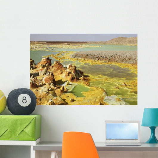 Potassium Salt Deposits Dallol Wall Decal Design 16