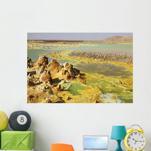 Potassium Salt Deposits Dallol Wall Decal Design 16