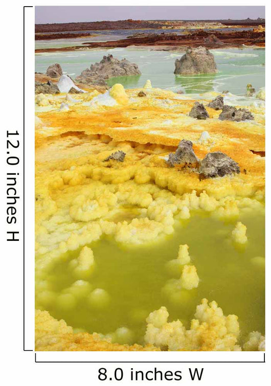 Potassium Salt Deposits Dallol Wall Decal Design 8