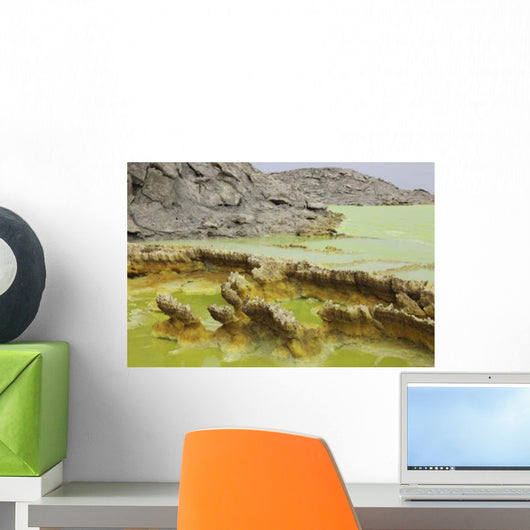 Potassium Salt Deposits Dallol Wall Decal Design 6