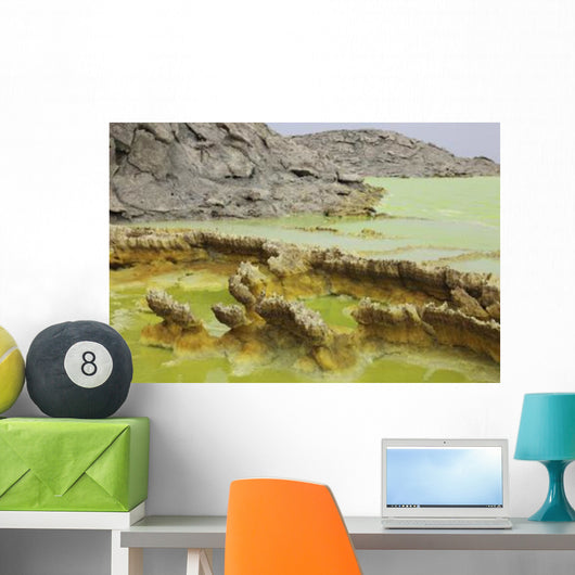 Potassium Salt Deposits Dallol Wall Decal Design 6