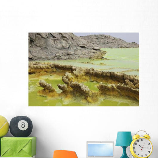 Potassium Salt Deposits Dallol Wall Decal Design 6