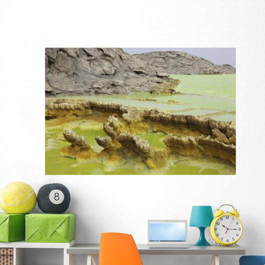 Potassium Salt Deposits Dallol Wall Decal Design 6