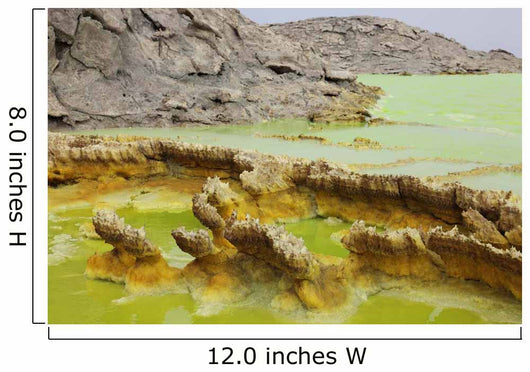 Potassium Salt Deposits Dallol Wall Decal Design 6