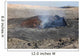 Pit Crater Harboring Lava Wall Decal