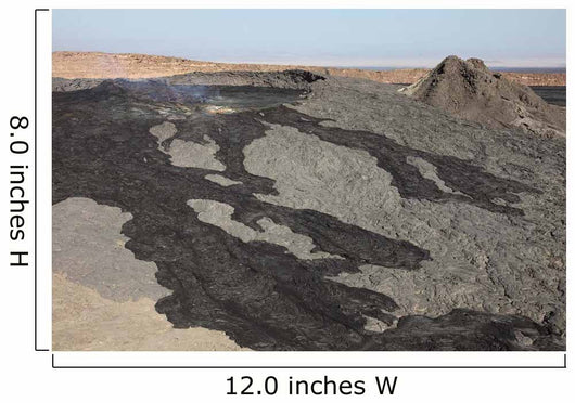 Basaltic Lava Flow from Wall Decal Design 3