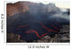 Lava Lake Pit Crater Wall Decal