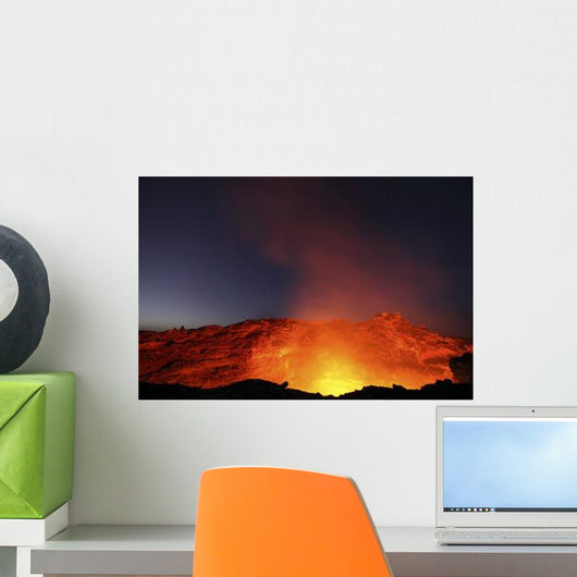 Lava Lake Illuminating Walls Wall Decal Design 2