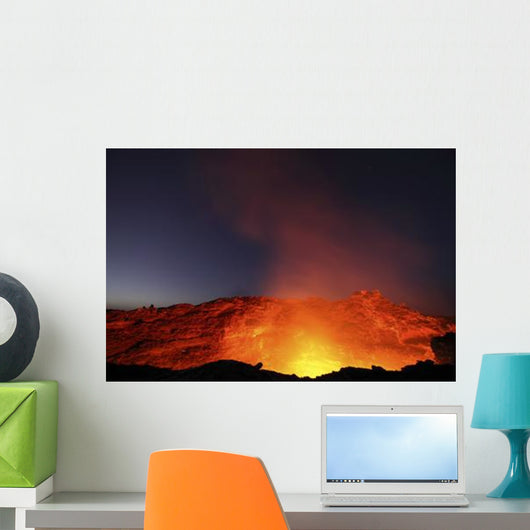 Lava Lake Illuminating Walls Wall Decal Design 2