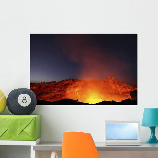 Lava Lake Illuminating Walls Wall Decal Design 2