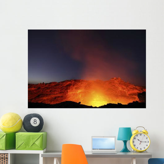 Lava Lake Illuminating Walls Wall Decal Design 2