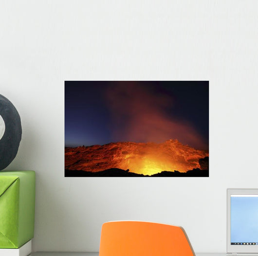 Lava Lake Illuminating Walls Wall Decal Design 1