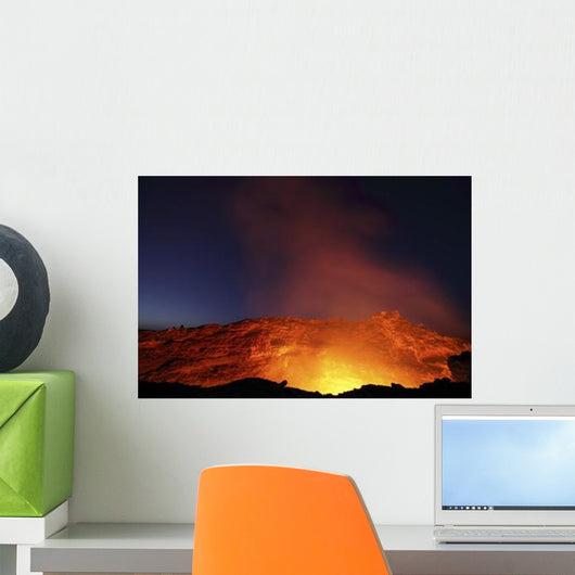 Lava Lake Illuminating Walls Wall Decal Design 1
