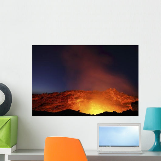 Lava Lake Illuminating Walls Wall Decal Design 1