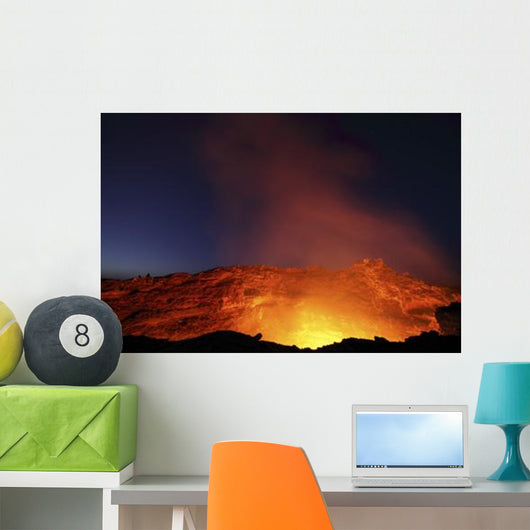 Lava Lake Illuminating Walls Wall Decal Design 1