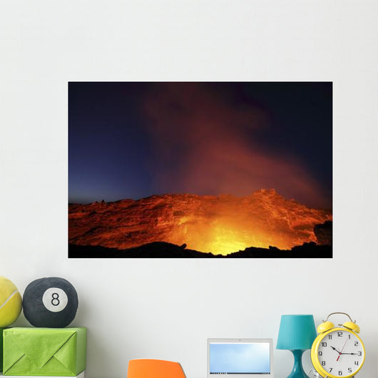 Lava Lake Illuminating Walls Wall Decal Design 1