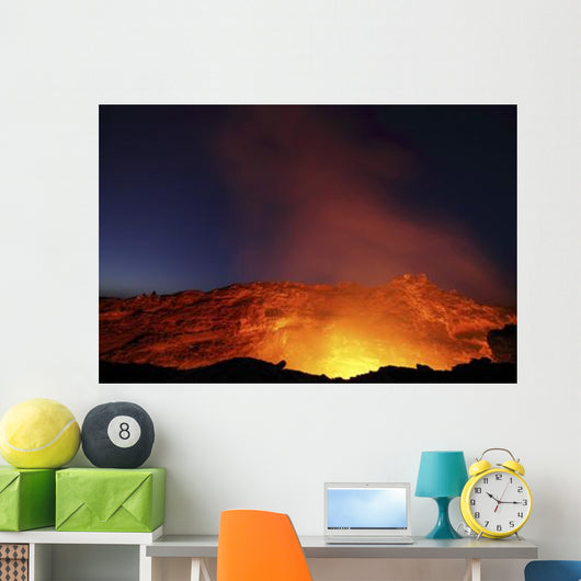 Lava Lake Illuminating Walls Wall Decal Design 1