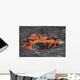 Lava Breaking through Crust Wall Decal