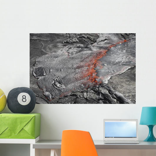 Overflowing Lava Lake Erta Wall Decal