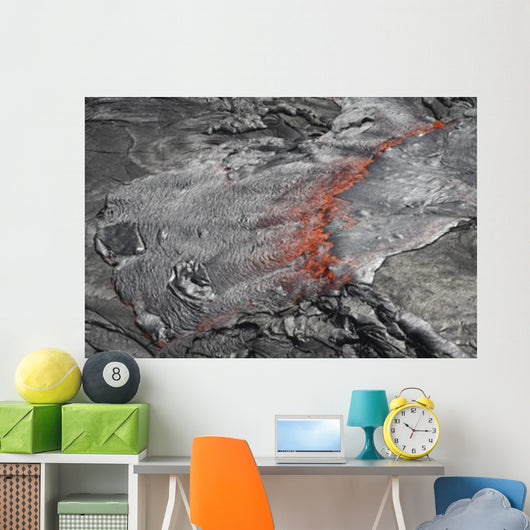Overflowing Lava Lake Erta Wall Decal