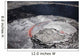 Overflowing Lava Lake Pit Wall Decal
