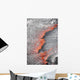 Lava Flowing from under Wall Decal